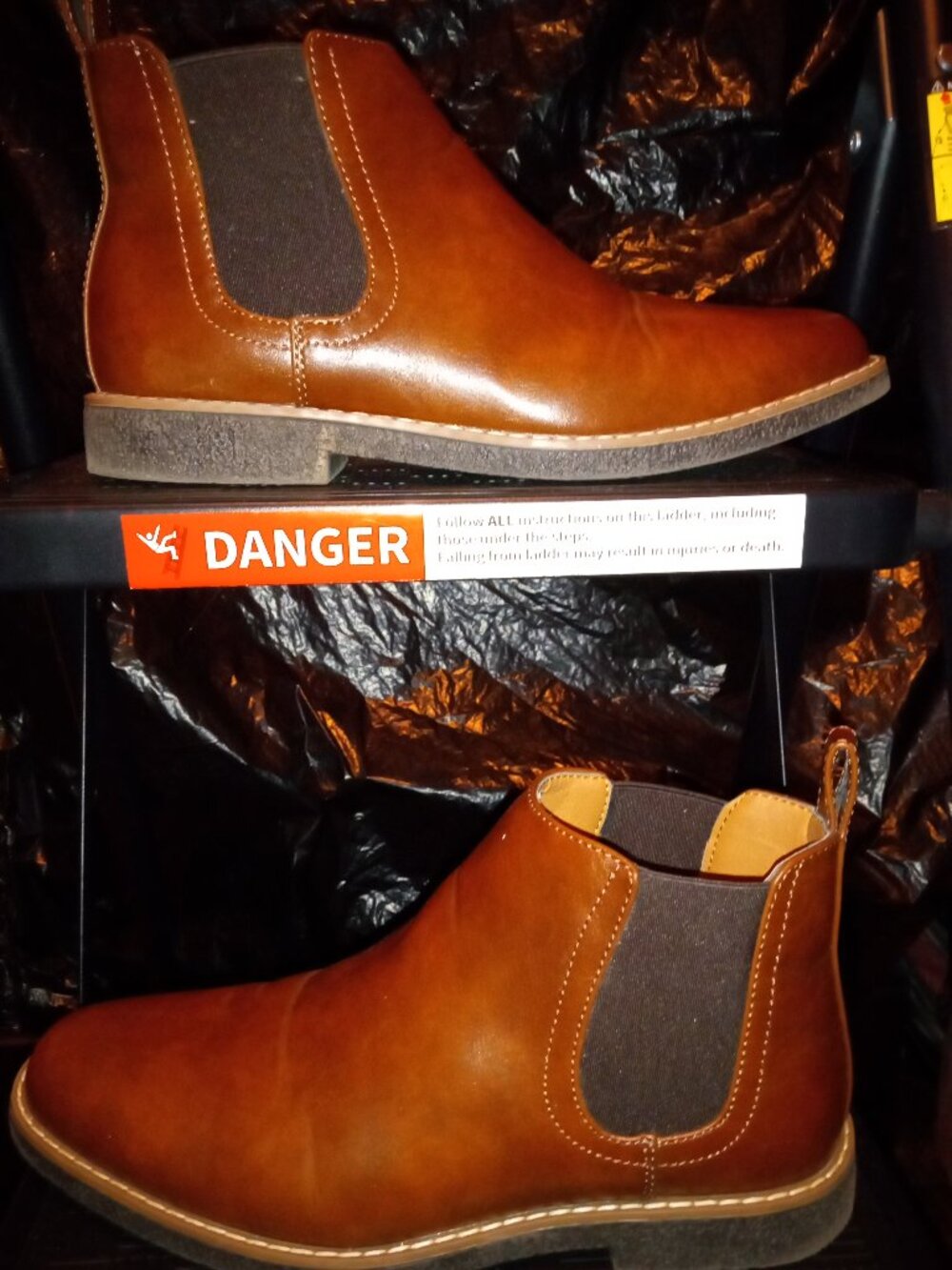 DEER STAGS Big Boys Zane Dress Comfort Chelsea Boots Brown sz. 7Y